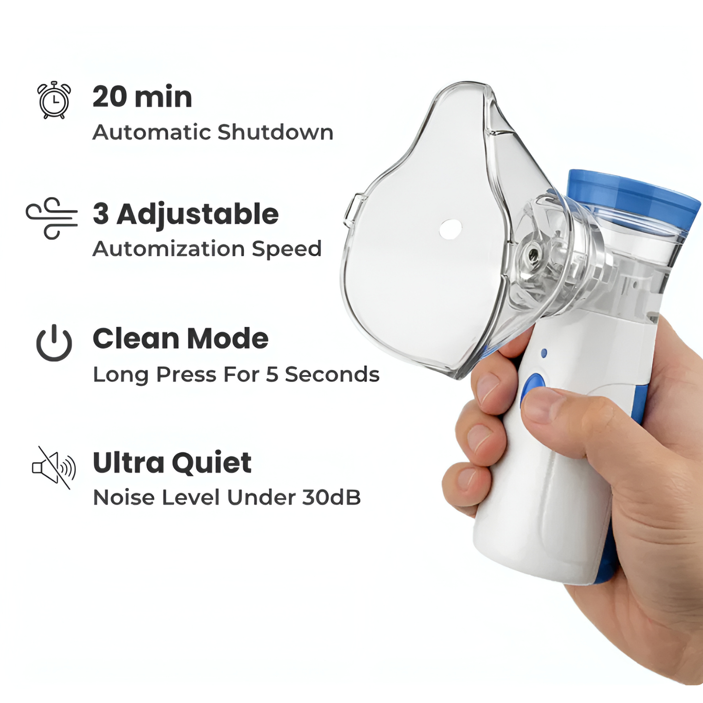 Alluna® Portable Mesh Nebulizer - For Instant Breathing Relief
