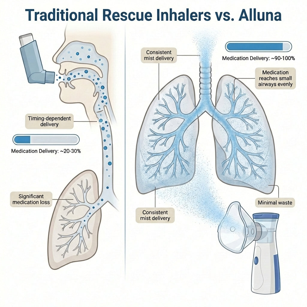 Alluna AeroCare™ - Portable Mesh Nebulizer